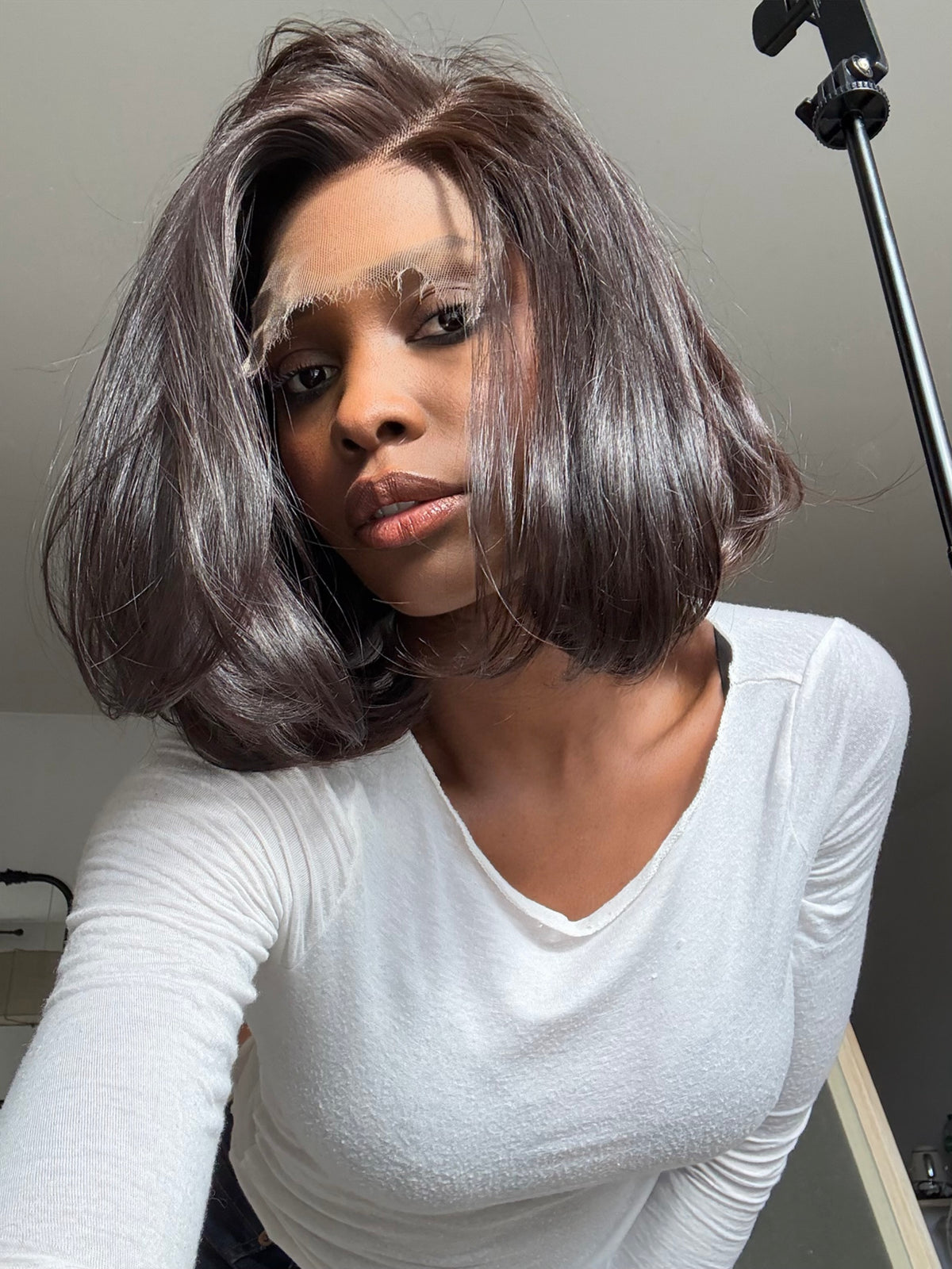 Bob 90s – Perruque Virgin Hair coupe droite, closure HD 5x5